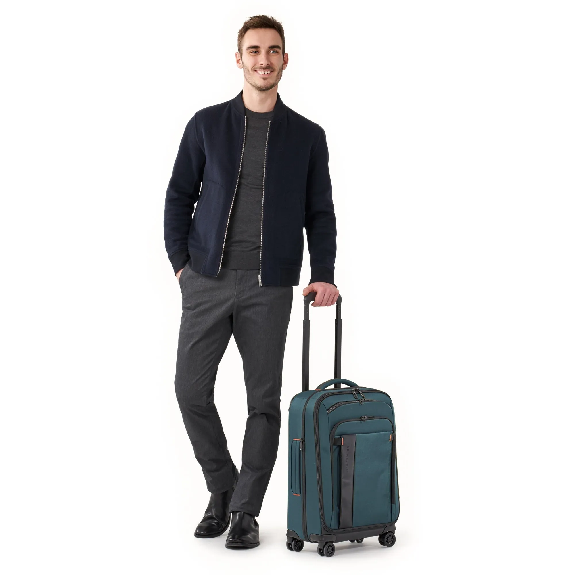 ZDX DOMESTIC 56cm Carry-On Expandable Spinner - Ocean