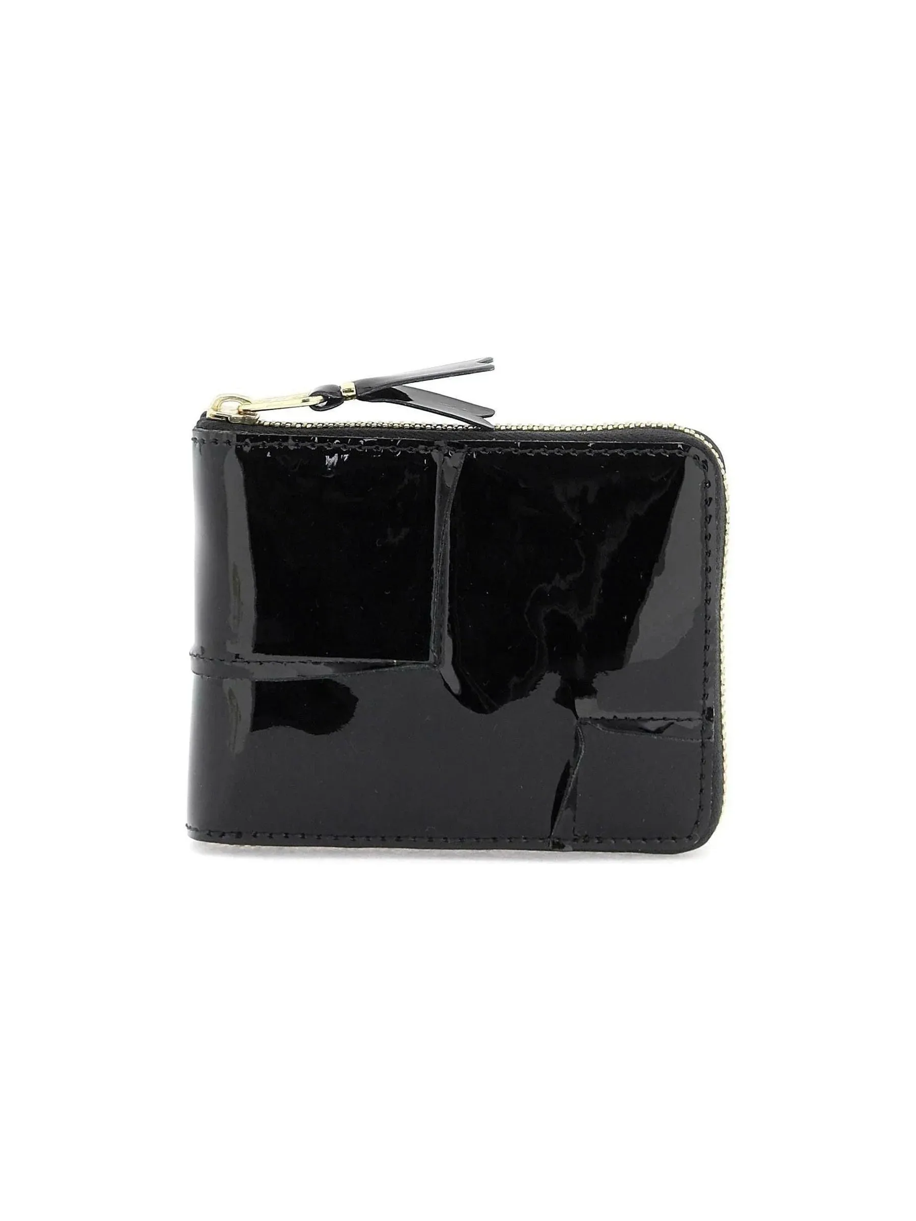 Zip Around Patent Leather Wallet